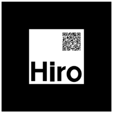 An example of an AR code containing a QR code Ar code.png