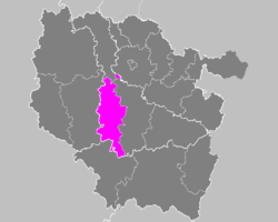 Location of Toul in Lorraine