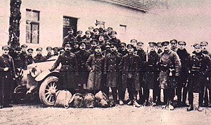 Az osztrák csendőrség erői Nezsiderben, 1921. augusztus 28-án