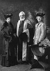 Alexander Graham Bell, who invented the telephone at Boston University Bell receives honorary LL.D from University of Edinburgh.jpg