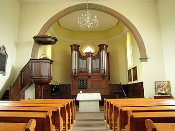 Intérieur de l'église protestante de Berstett