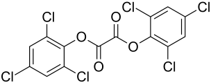 Struktur von Oxalsäure-bis(2,4,6-trichlorphenylester)