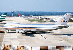 The aircraft in question, used for the film, N9667. Boeing 747-123, American Airlines AN1130669.jpg