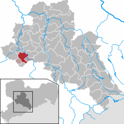 Kart over Burgstädt