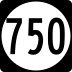 State Route 750 marker