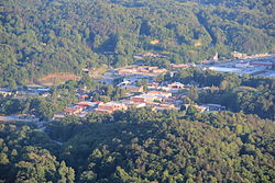 Pohled na město z Black Rock Mountain State Park