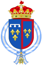 Description de l'image Coat of Arms of Infante Luis Fernando of Spain.svg.