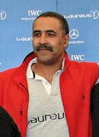 Weltmeister Daley Thompson (hier im Jahr 2007) – 1980 Olympiasieger, 1982 Europameister und 1978 Vizeeuropameister