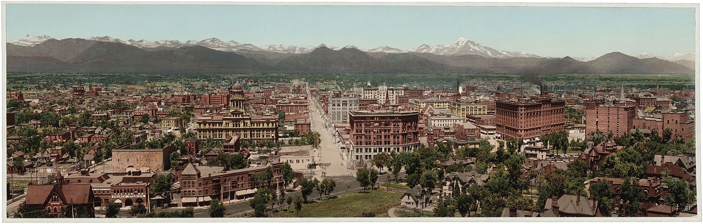 دنڤر، عاصمة ولاية كولورادو حوالي سنة 1898م