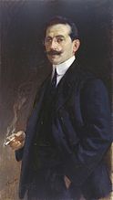 Autorretrato año 1918 97 x 55 cm