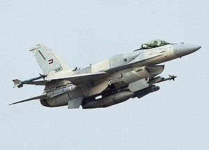 United Arab Emirates F-16 Block 60 taking off ...