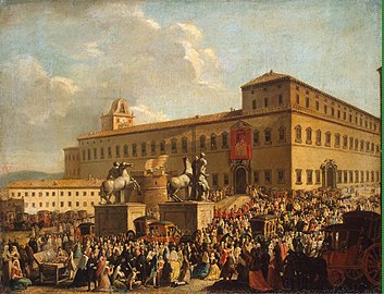 Fête devant le palais du Quirinal (1767)