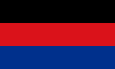 Bandeira de Frisia oriental, adoptada en 1989.
