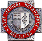 Former US Army Medical Department Recruiter Identification Badge.png