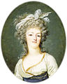 Portrait miniature de Marie-Antoinette - 1790