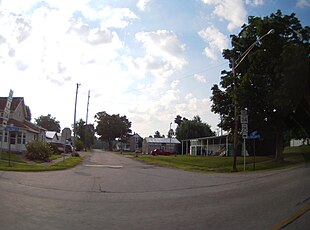 Intersection of Highway 25 and Center Street in Fulton