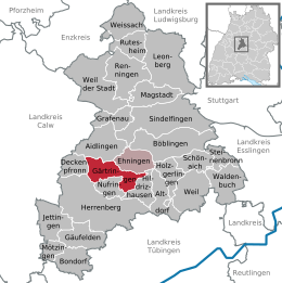 Gärtringen - Localizazion