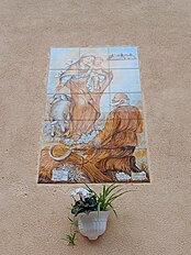 Gêxa növa de San Zorzu (Campugexa), Matunèlle dipinte, in scia faciâ