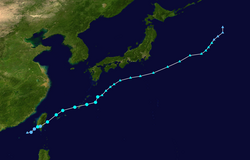 輕度颱風凱米的路徑圖