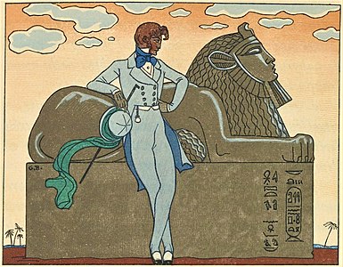 Le jeune lord. Composition de George Barbier, 1929.