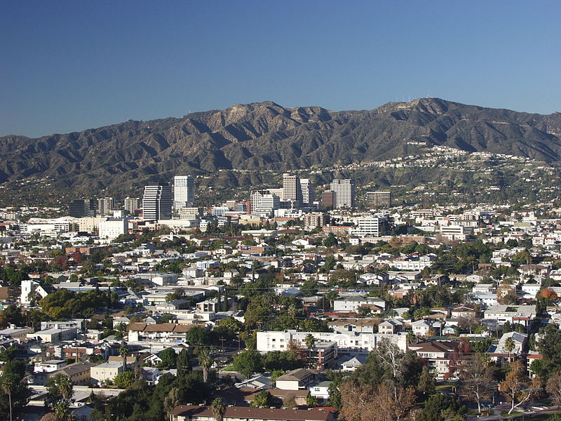 View of Glendale from Forest Lawn Memorial Park