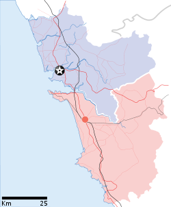 Mapusa is located in Goa