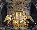 Particolare dell'iconostasi con l'icona della Madre di Dio (Theotokos) donata da papa Gregorio IX
