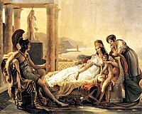 Enees contant a Dido l'infortuni de Troia de Pierre-Narcisse Guérin (1815).