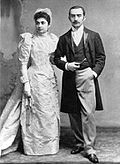 С супругой, 1890 год
