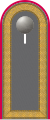 Dienstgradabzeichen eines Stabsunteroffiziers der Panzertruppe auf Schulterklappe der Jacke des Dienstanzuges für Heeresuniformträger