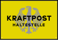 Haltestellenzeichen für Kraftpostlinien (älteres Schild)