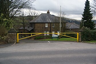 Former council offices at Chinley, closed 2010