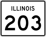 Straßenschild der Illinois State Route 203