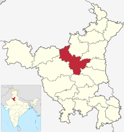 Haryana میں محل وقوع