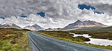 The A863 road on the Isle of Skye Isle Of Skye A863 The Cuillins.jpg