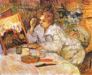 An 1889 Henri de Toulouse-Lautrec painting of ...