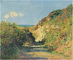 "Le chemin creux" (1882) de Claude Monet (W 763)