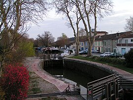 Gardouch lock on the "Canal du Midi"