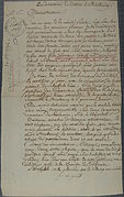 Lettre du 30 octobre 1792 de Jacob Graff demandant de rayer son frère George Graff, ex-capucin, de la liste des émigrés, celui-ci étant décédé le 1er germinal (la loi du 23 octobre 1792 proclamait le bannissement à perpétuité des émigrés et condamnait à mort ceux qui rentreraient)[39].