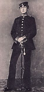Hindenburg as a lieutenant in the 3rd Garderegiment in 1870 Lt. Hindenburg.jpg