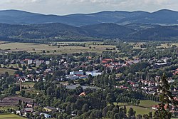 View of Lubawka from Krucza Skała