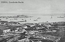 Luderitz Bay (around 1900), the first colonial acquisition of the German Empire Luederitzbay.jpg