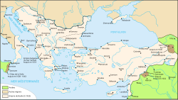 Carte de l'Empire en 1025