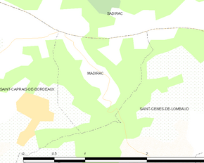 Poziția localității Madirac