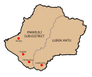 Map of Lubok Antu District, Sarawak 砂拉越州鲁勃安都县地图