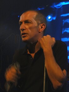 Miossec in concert, in Lausanne in 2012.