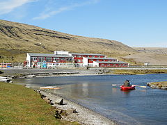 Heimamissiónins skolesenter i Nesvík. Foto: Eileen Sandá