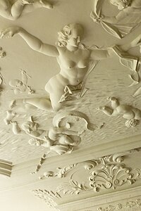 Nieuwe Herengracht 143 detail plafond met Venus (godin)