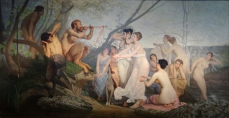 Nymphes et Satyres de Charles Édouard Delort.