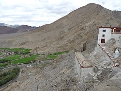 Nyoma's setting as seen from the gompa (Buddhist monastery)